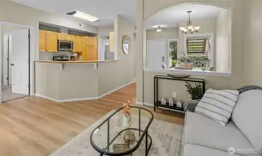 New Luxury Vinyl  Plank Flooring and fresh paint throughout.