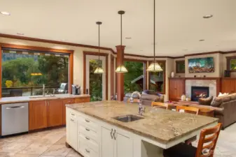 Open layout flows seamlessly into the main living area for effortless entertaining.