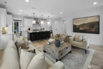 Open-concept living flows effortlessly from the great room to the kitchen, with refined finishes and a layout designed for gathering.