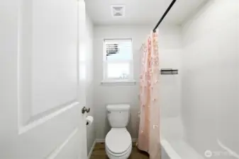 Private Water Closet Wtih Shower and Bath Combo