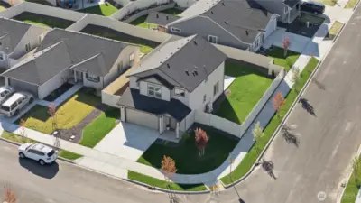 Corner Lot Drone View