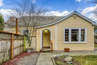 Welcome to your new home.  Covered porch greets you as you enter the living area.