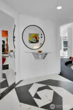 Entryway with coat closet