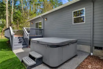 Or slip into the hot tub.
