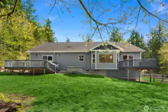 This home is ideal for large gatherings with 3 spacious decks.