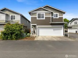 Back of home, extra large garage, with tandem parking up to 4 cars