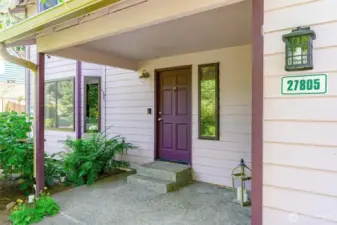 Welcoming front porch