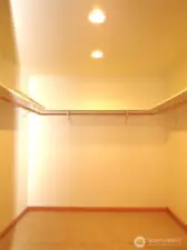 ALSO ATTACHED TO THE PRIMARY BEDROOM IS A LARGE WALK-IN CLOSET WITH SHELVING!