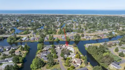COMING FULL CIRCLE TO THE HOME ON THE GRAND CANAL AND VIEW OF THE PACIFIC OCEAN!