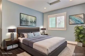 private Primary bedroom located on main level