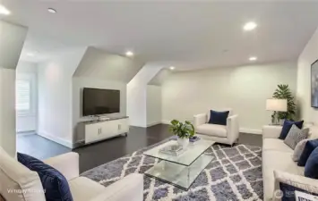 Large family room over garage