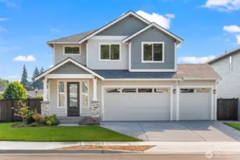 Picture of previously built home in community and is for illustrational purposes only. Actual plans and spec will vary. Some features shown are upgrades.