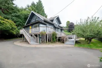 Rear of Home *Ext. Trim colors may very from white to black undergoing painting Sept. 2025