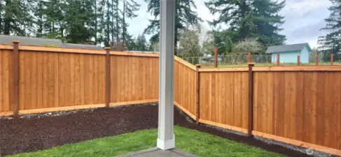 Landscaping and privacy fence included!