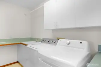 Utility room area located off the kitchen on the main level