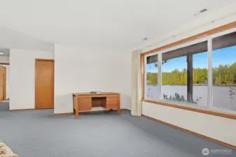 Another view of the family room on the lower level.