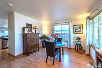 Dining or sitting room at the entry.