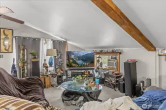 Pole Building Upstairs,virtually staged