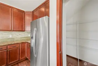 Don't forget the large walk-in pantry!