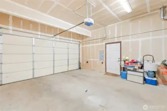Great sized two garage, perfect for parking or storage!