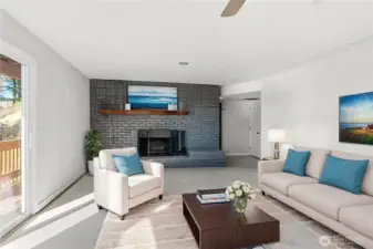 Virtually Staged - Downstairs living room