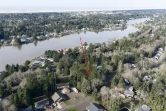 Northwest arial View