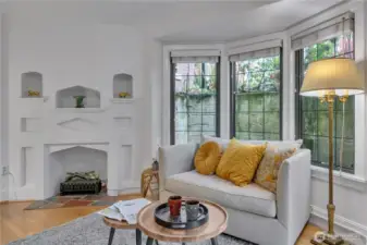 Blinds are included in the sale.