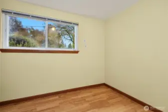 Bonus storage room downstairs with furnace and hot water tank.