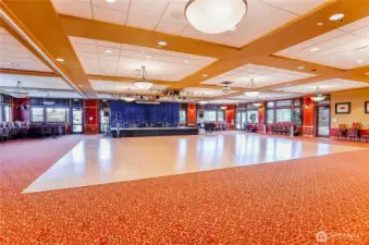 Community ballroom hosts lots of activities throughout the year.