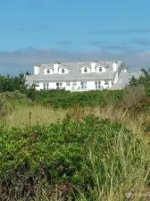 View of the back of the building from the Dune Trail.