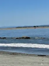 The picturesque Damon Point Beach.