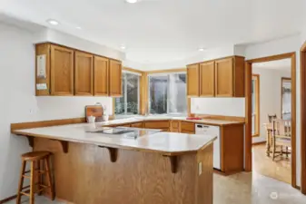 Kitchen with walk-in pantry