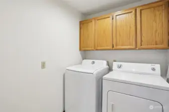 Upstairs Laundry next to main bath