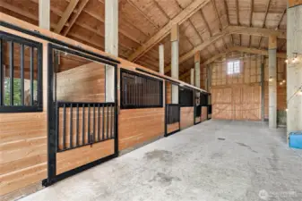 Stunning barn interior showcasing elegant finishes and rustic charm.