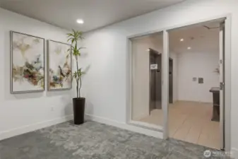 2nd floor elevator lobby