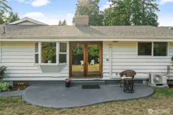 Exterior updates include a professionally revamped crawl space, new exterior windows, and a refreshed chimney cap.