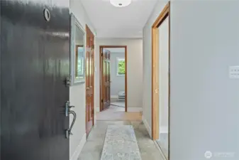 Front entry leading inside. Note: all exterior doors are either new or have new hardware.