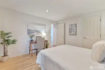 Another view of the main floor bedroom.