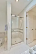 A shower is included as well.