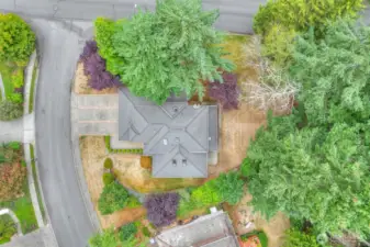 Birds-eye view of the home.