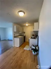Wider view of kitchen