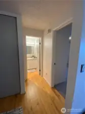 Bedroom and bath, storage to the left