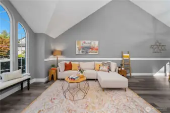 Ample natural light with large windows.