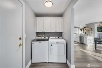 Washer and dryer stay.