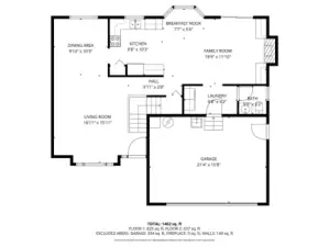 Main floor plan.
