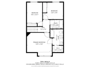 2nd story floor plan.