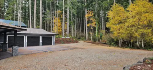 Plenty of parking room for guests and/or RV's