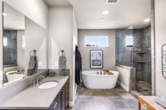 Primary spa like ensuite