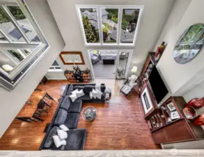 View from upstairs loft/flex room