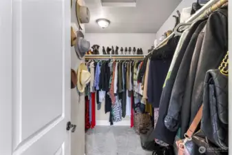Upstairs guest room 2 walk in closet